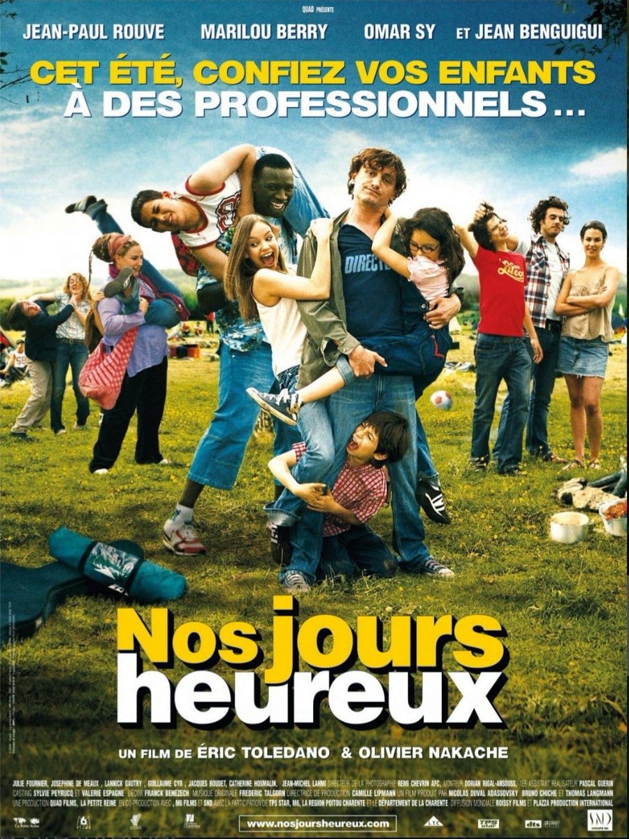 LannickGactu's tweet photo. Samedi soir à 21h05 sur M6 retrouvez l'excellent film "Nos jours heureux" avec Omar Sy, Jean-Paul Rouve, Marilou Berry, Joséphine de Meaux, Lannick Gautry... Parfait pour les vacances ! ⛺
#nosjoursheureux https://t.co/rkqcInO2Ef
