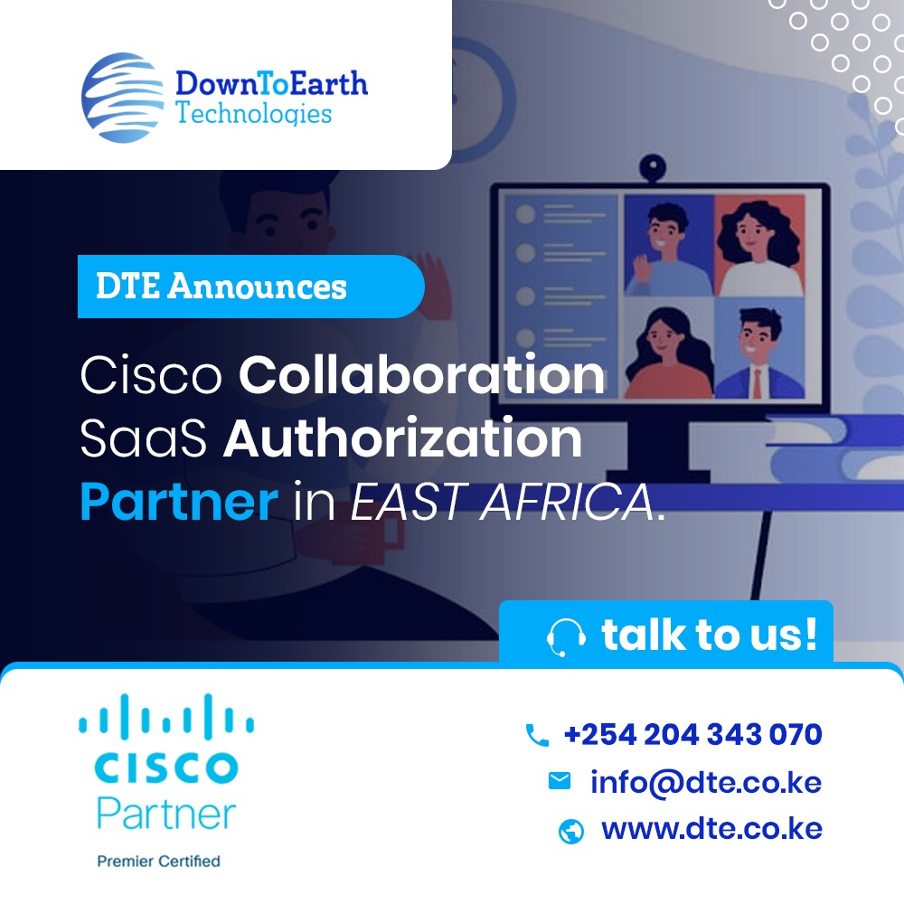 DTE_Tech_'s tweet photo. Looking for a reliable meeting solution?
DTE is a Cisco Collaborations SaaS Partner, meaning we can help you properly design, deploy and support the best Webex meeting solution.
Talk to us!
Visit https://t.co/L1oHDEfULa Email : sales@dte.co.ke
#dtetech https://t.co/kuI2tVNxvH