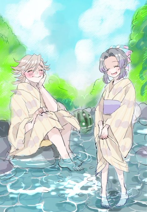 バラガン🌈💜🦋さんがTwitterに投稿した胡蝶しのぶ(鬼滅の刃)のイラスト。