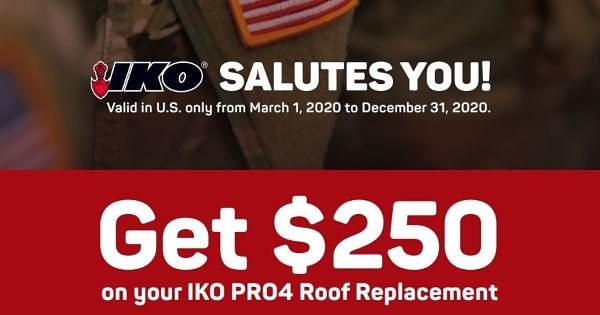 HIPforHomes's tweet photo. We love @ikoroofing products &amp; we love those who serve, so we're thrilled to share this promotion from IKO Roofing. 

Tag your favorite active duty service member or veteran below to let them know to giv us a call! 

#servicemembers #veterans #roofing #ikoroofing #mnroofing https://t.co/ZNfJuPamPq