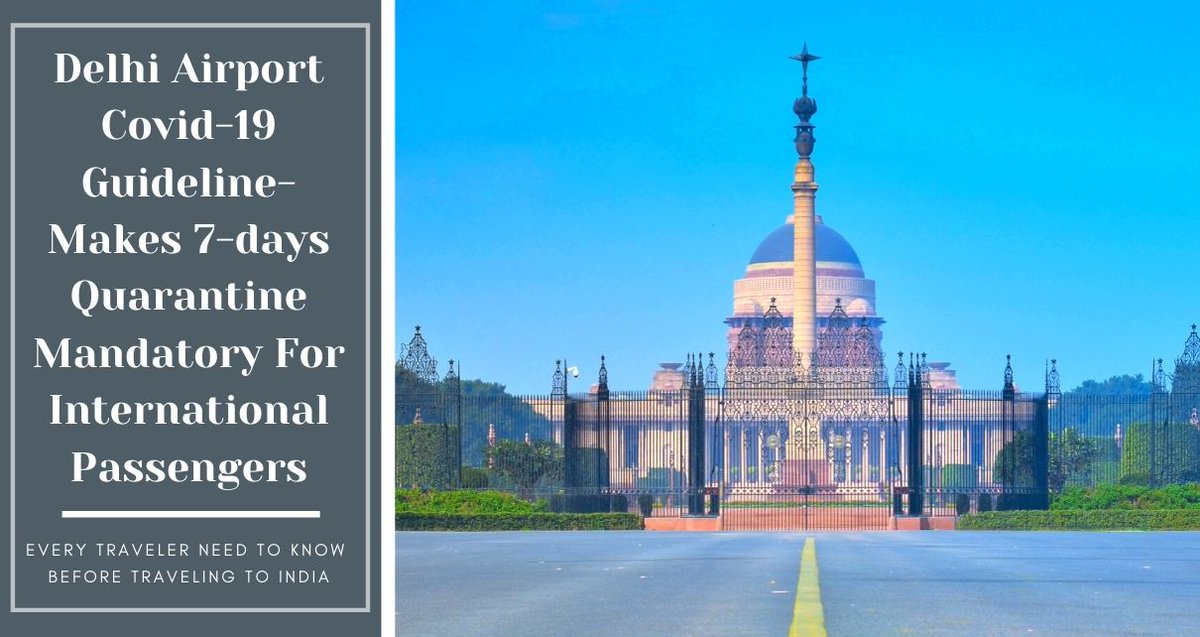 TravelGuzs's tweet photo. In view of the ongoing COVID-19 cases in India, all passengers arriving by international flights at the #DelhiAirport will have to undergo seven days of institutional quarantine. https://t.co/kB0so9AX4A
#Covid-19Guideline #Covid-19TravelGuideline #FlyingToIndia #TravelingToIndia https://t.co/hJCQeQfChA