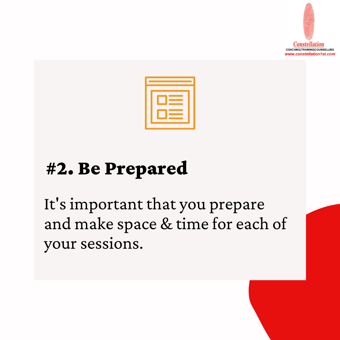 ConstellCoach's tweet photo. Making the most of your sessions. 
#2 Avoid being late or unprepared for sessions. 
.
.
#coaching #executivecoaching #counselling #constellationbrilliance #excellence #leadership #beprepared #coachingchangeslives https://t.co/5jjmFZolSq