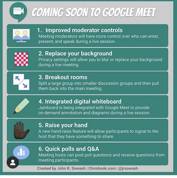 This is beyond exciting. Google Meet steps it up AND it will work seamlessly with everything google?! Sign me up!!!! 👏🏻🎉