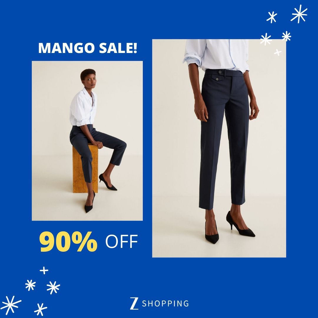 Back to work soon? Shop discounted Mango trousers and enjoy up to 90% off store-wide @ bit.ly/2WDFvgA