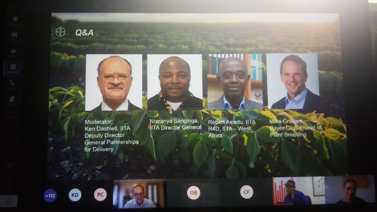 PatNanteza's tweet photo. @IITA_CGIAR and @Bayer4Crops launch #modernbreeding project to benefit farmers in West Africa https://t.co/TRy3X2N60B