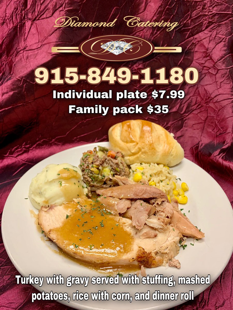 You don’t have to wait for thanksgiving to eat this delicious turkey lunch! 
Wednesday from 10- 3 pm
Call us to place your order!