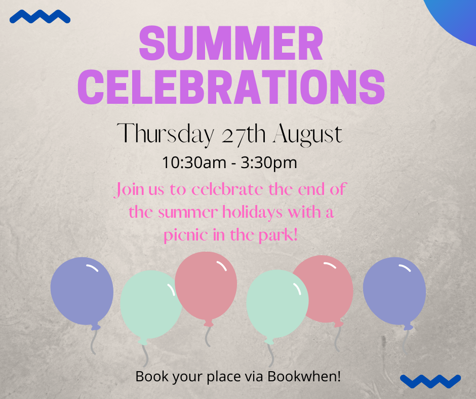 Our last short breaks session of the Summer will host a picnic in the park to celebrate the fun we have had. Book your place at bookwhen.com/shortbreaks. Sessions cost £15 each for young people aged 8-18 years old. SEN and disability friendly sessions.