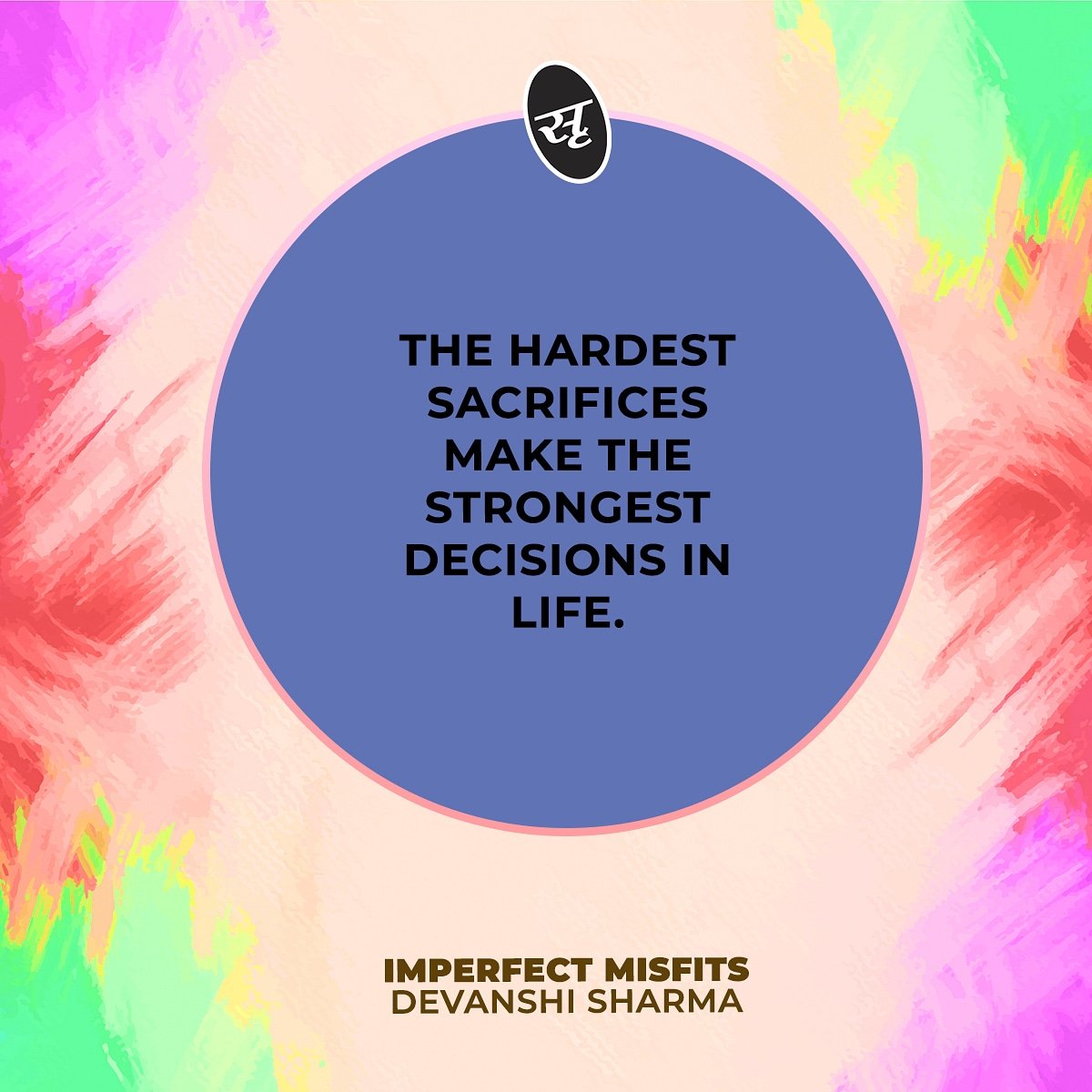 Srishtipub's tweet photo. The hardest sacrifices make the strongest decisions in life.
Imperfect Misfits by Devanshi Sharma
.
.
#books #readers #bookishquote #devanshisharma #ImperfectMisfits #InLove #romance #romanticquote #love #reading #readingisgood https://t.co/QWnHBWfPJo