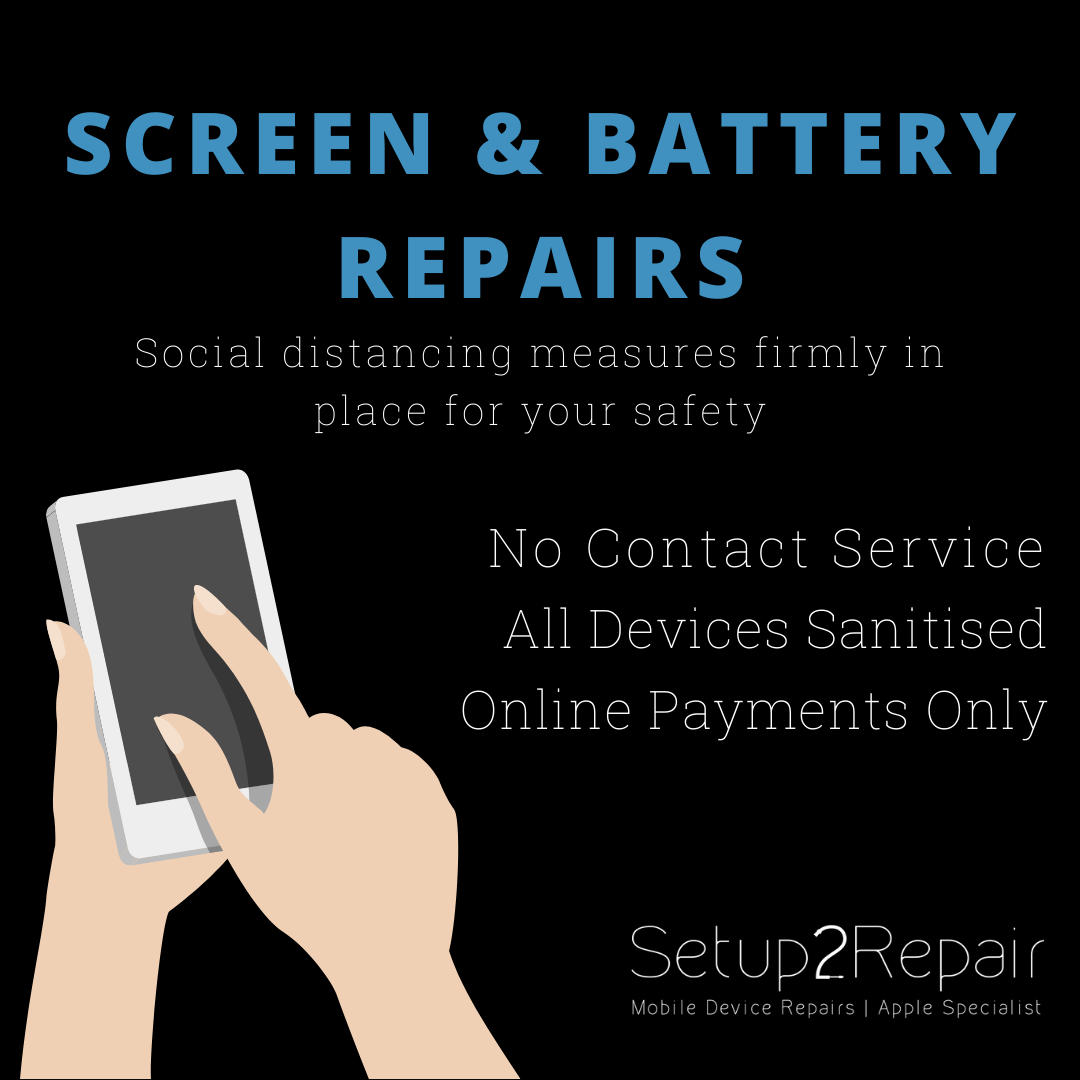 Setup2Repair's tweet photo. Battery dropping out at 30%? Screen cracked so bad you can't see those memes properly anymore? You know what to do 📲 07540518151 https://t.co/Yjaz0zW3TE