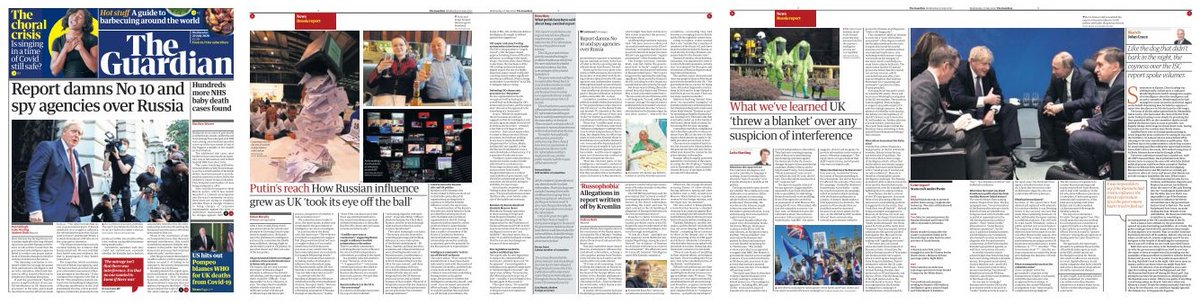 The Guardian, most vociferous in calls for its publication, naturally makes the most of it. /9