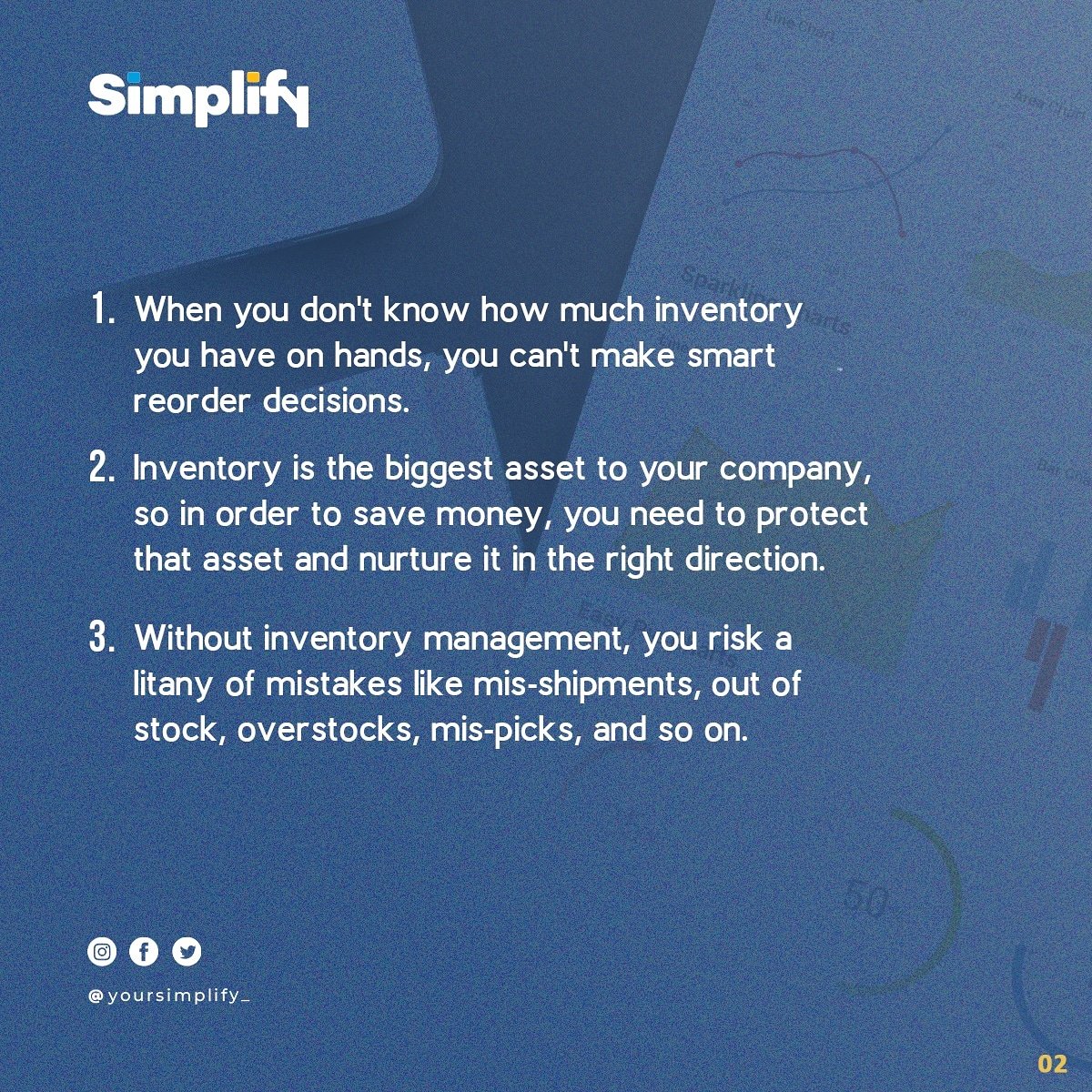 yoursimplify_'s tweet photo. 3 Things You Need to Know About Inventory Management
From us @yoursimplify
#inventorymanagement #pos #software #businesssolution #businessmanagement #simplifyyourbusiness #salesmanagement #erp #receipting #customermanagement #ecommerce #multipleusers #invoicing #stockmanagement https://t.co/5bSIrqFIRk