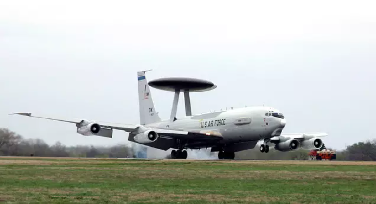 The E-3 is an airborne warning and control system (AWACS) plane. This means that the plane provides situational intelligence of an area and sends that back to the Joint Air Operations Center.