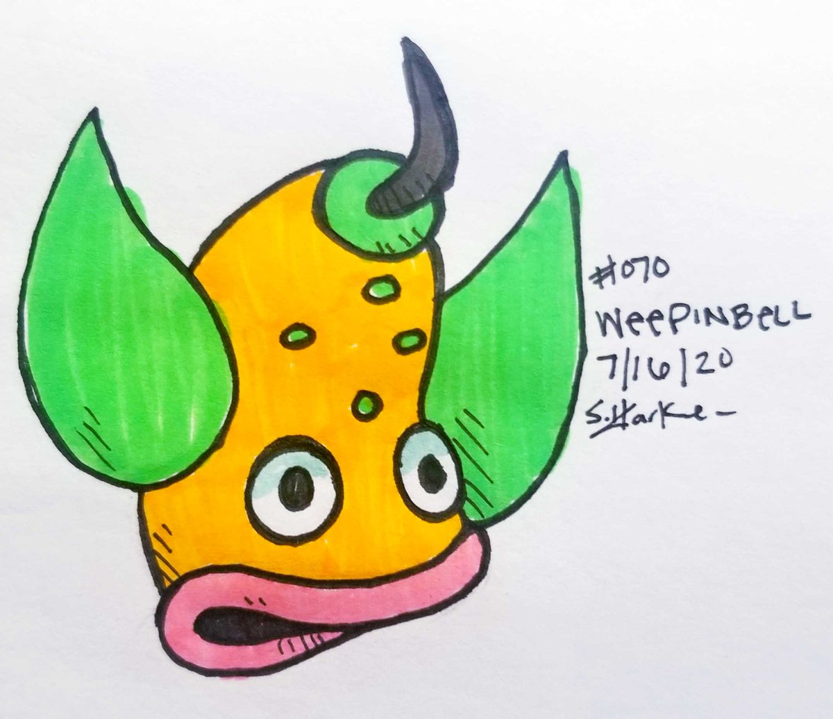 Reverrii_Pixy's tweet image. #DrawEveryPokemon
070 #Weepinbell
#Pokemon • #PokemonArt • #TraditionalArt • #Drawing