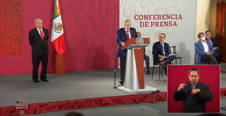 Pusimos alma, vida y corazón en esta discusión ,y esto demuestra que podemos hacer cosas juntos para mejorar la vida de las y los trabajadores de México: Sen. <a href="/CarlosAceves_/">Carlos Aceves del Olmo</a> del Olmo en la #ConferenciaMañanera con el Pdte. @LopezObrador_.