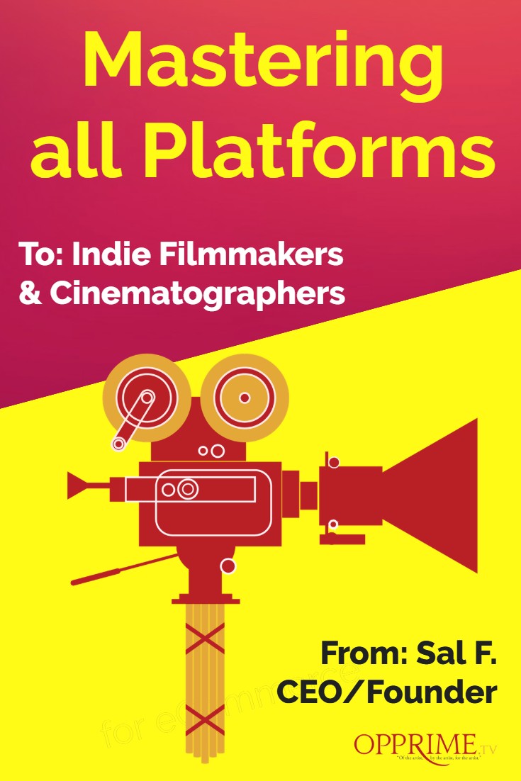 opprime_tv's tweet photo. For 5 yrs, https://t.co/EvHuRynYP4 promote #filmmakers & films on all platforms: #Twitter IG, FB #Pinterest #Tumblr #Linkedin #Codias #Snapchat #TikTok #YouTube -Why? So #Filmmakers & #Cinematographers #dop can focus on craft, planning & making more movies. We handle #Marketing https://t.co/ih0IELQZfp