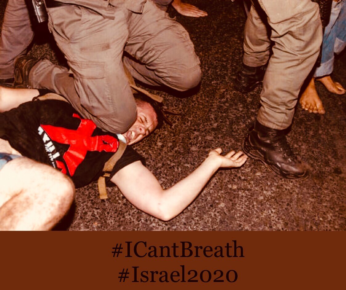 grandmom_i's tweet photo. @GONENB1 @sadibenshitrit Protest in Jerusalem: Clashes between protesters and police - police officers enter the crowd, and make arrests using excessive force - random arrests and police violence for no apparent reason
(๐ธAP/ืืจืืื ืฉืืื)
@AssafYNews
#ICantBreath
#Israel2020 https://t.co/n0Ix752lhf