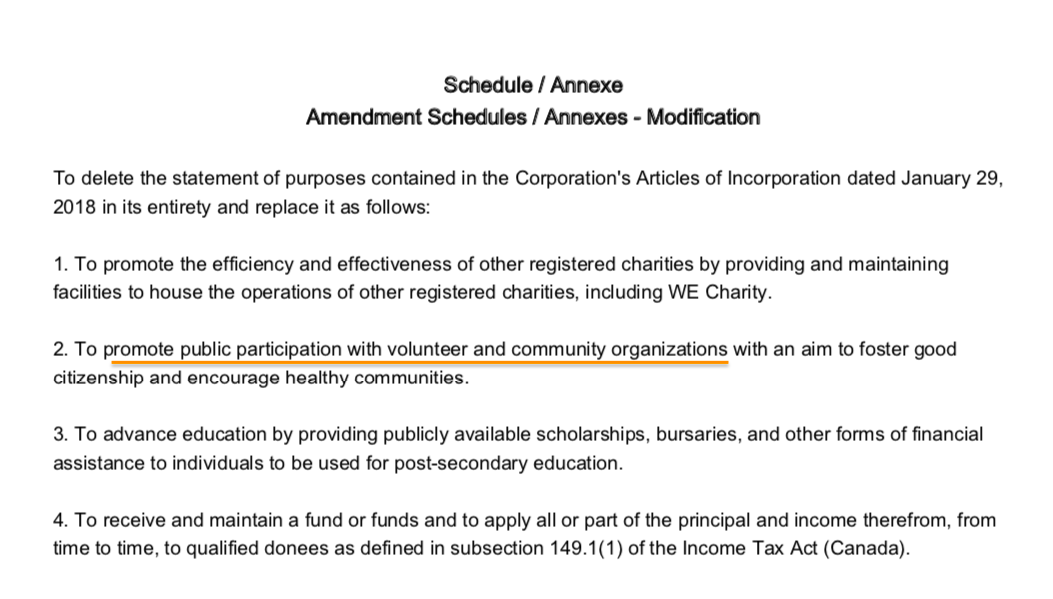 5. But following the start of talks with the government over the CSSG, it amended its charitable purpose to include promoting volunteering, which is aligned with the CSSG.