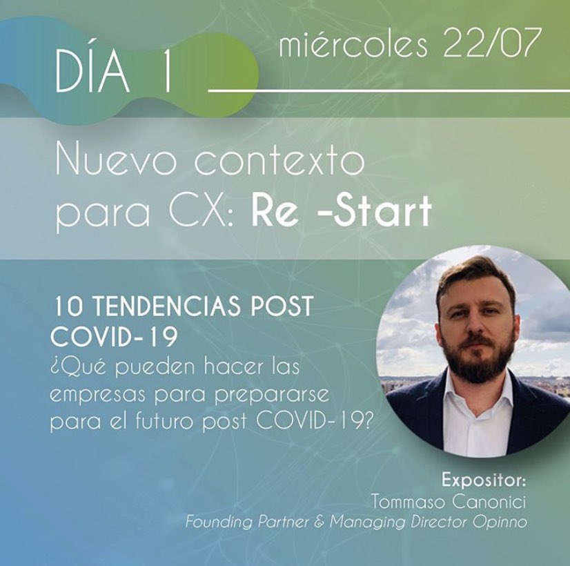opinno's tweet photo. 🔴 EN DIRECTO | @tcanonici sobre el Re-Start en el Customer Experience en #3erCXSummit con @IEuniversity y @Consultorespq a las 15:30🇪🇸/9:30🇨🇱/8:30🇲🇽

▶️ https://t.co/uCY8xsT05a https://t.co/U5yCzEU7op