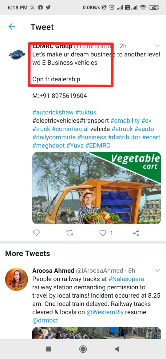 EdmrcGroup's tweet photo. Let's take your dream business to another level with E-vehicles

Open for dealership

M:+91-8975619604

#autorickshaw #tuktuk #electricvehicles #transport #emobility #ev #truck #commercialvehicle #etruck #eauto #dailycommute #business #distributor #ecart #meghdoot #Yuva #EDMRC https://t.co/MCZnwqomlV