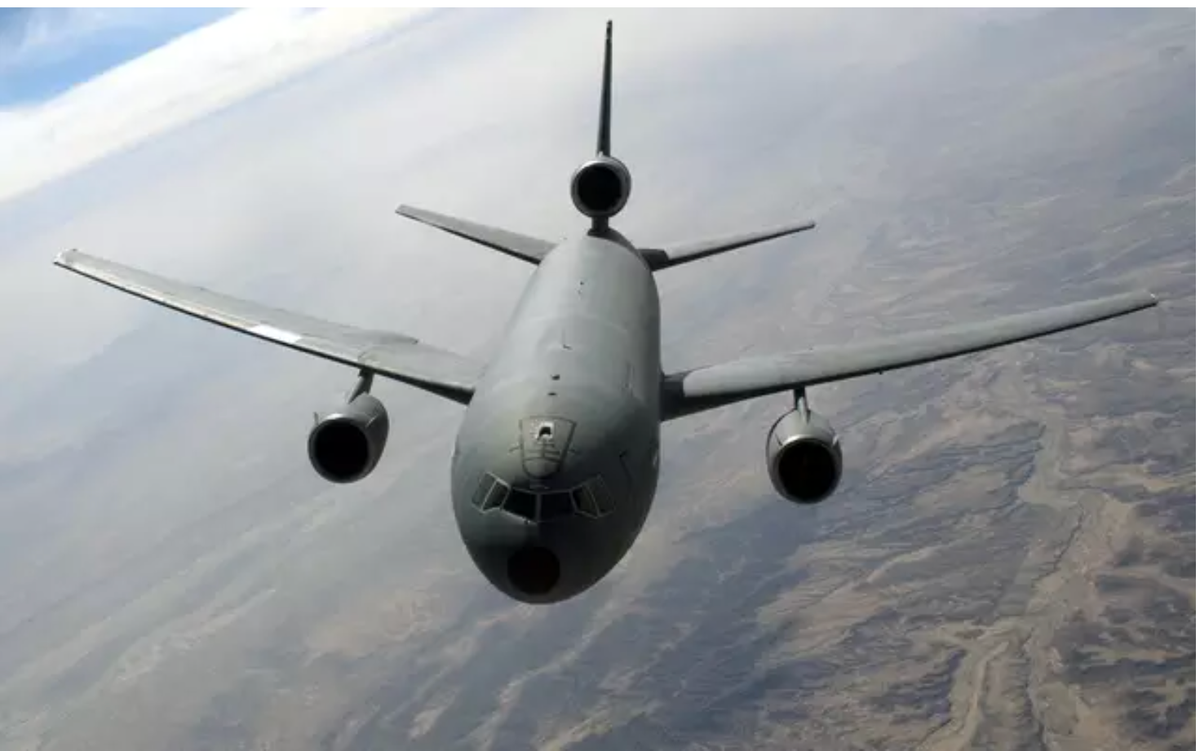 A tanker and cargo aircraft, the KC-10's primary mission is aerial refueling. It can also carry support personnel, equipment, and carry out aeromedical evacuations.
