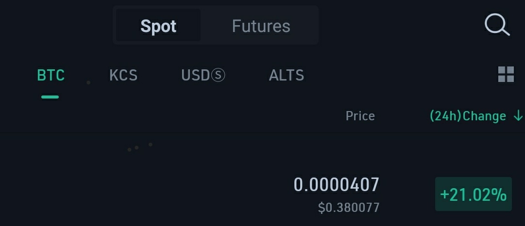 LarpMoney's tweet photo. Bought biggest gainer on #KucoinPlus. Pray for me. https://t.co/ha3DsvkOAh