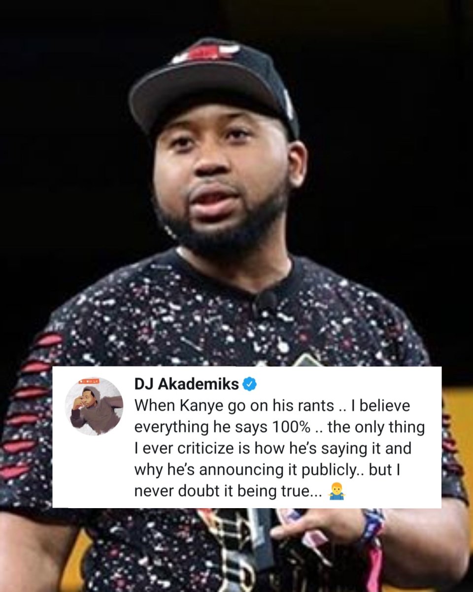 cnation_sports's tweet photo. Does Akademiks have a point about Kanye West? 🤔

#kanyewest #kanye https://t.co/iK4RYKRGGe