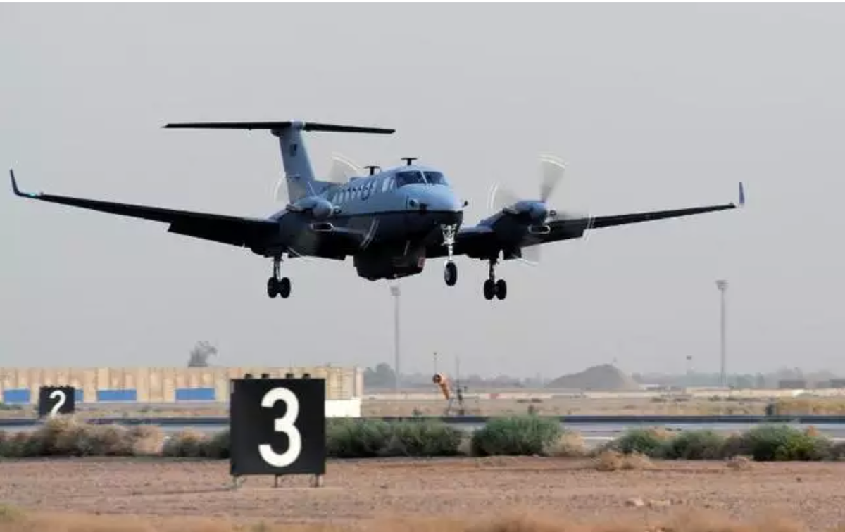 The MC-12W is an intelligence collecting aircraft that is meant to conduct surveillance and reconnaissance missions.