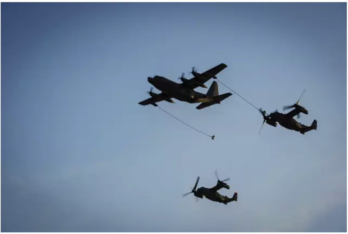 The MC-130 aircraft is intended to provide support, resupply, refueling, infiltration, and exfiltration for special operations forces. The aircraft also carry out secondary psychological operations, such as dropping leaflets over enemy territory.