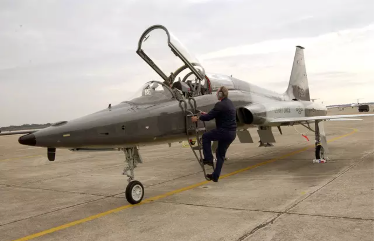 The T-38 is an aircraft used for high-altitude supersonic training. It is used to train pilots for aircraft such as the F-15E, B-1B, the F-22, and the A-10.
