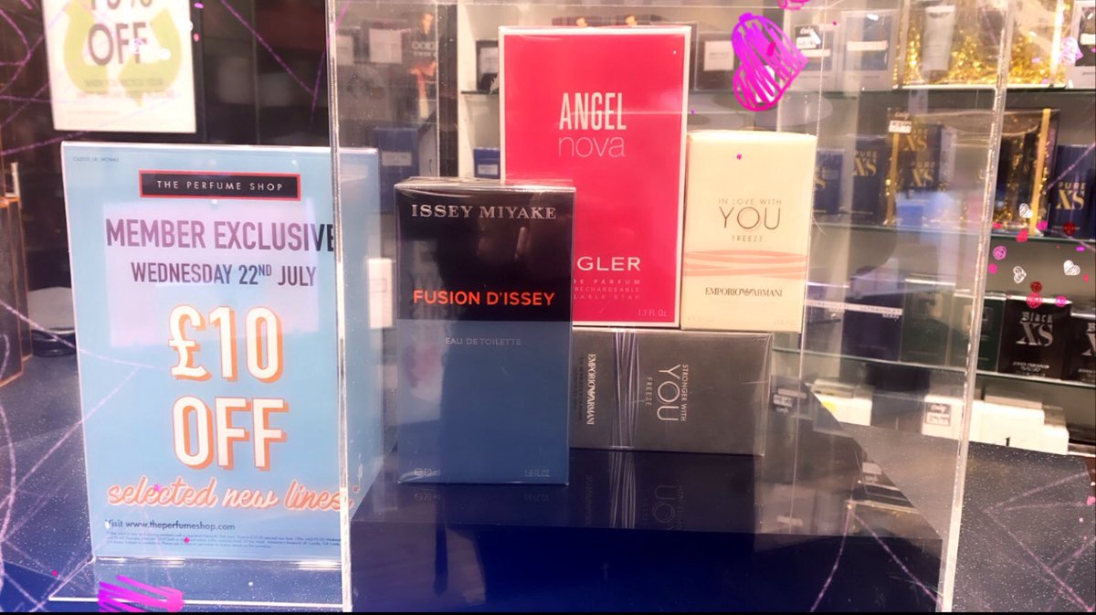 TPS Metro 2 (@tpsmetro2) on Twitter photo 🎉WOW WEDNESDAY!🎉
Our amazing new launches have a huge £10 off today for members only! Including:
⭐️50ml angel nova⭐️
🔹50ml fusion d’issey🔹
❄️30ml in love with you freeze AND 50ml stronger with you freeze❄️
Not yet a member? We can sign you up today 🤩
<a href="/LowdonEmma/">Emma Lowdon</a> <a href="/TPSPeople/">The Perfume People</a> 🎉WOW WEDNESDAY!🎉
Our amazing new launches have a huge £10 off today for members only! Including:
⭐️50ml angel nova⭐️
🔹50ml fusion d’issey🔹
❄️30ml in love with you freeze AND 50ml stronger with you freeze❄️
Not yet a member? We can sign you up today 🤩
<a href="/LowdonEmma/">Emma Lowdon</a> <a href="/TPSPeople/">The Perfume People</a>