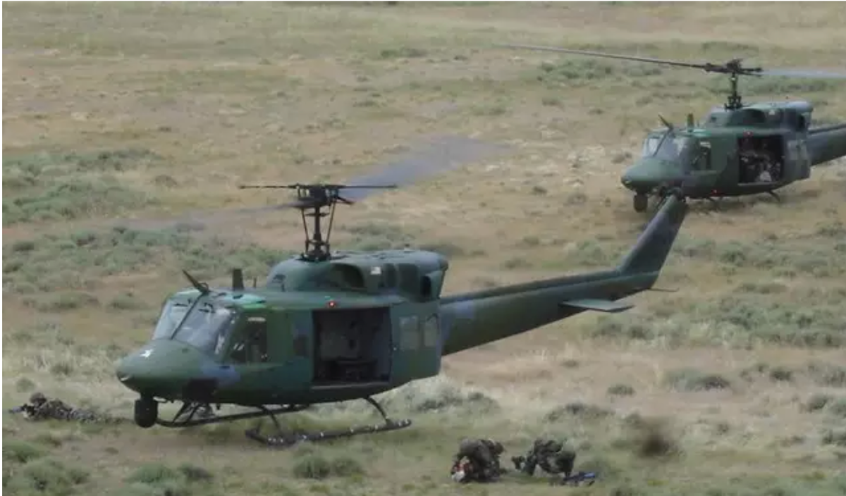 A light-lift utility helicopter, the Huey is used in a variety of support missions. The helicopter's functions include emergency security airlift, surveillance of off-base nuclear weapons, disaster response, search and rescue missions, and visitor airlift.