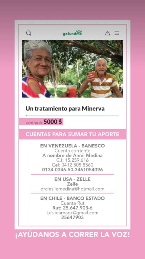 ANMIARI's tweet photo. Por muy grande o pequeña aporte sumamos más , para culminar el tratamiento de mi mamá 🙏 https://t.co/AoTLWpg8HW