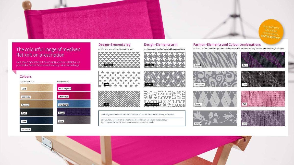 mediUKLtd's tweet photo. Who says flat-knit made-to-measure hosiery has to be boring? Colours and patterns on prescription at no extra charge! - read more here - https://t.co/LG9NrK0G0x #lipoedema #lymphoedema #flatknit #madetomeasure #compression #trustmedi #oedema #hosiery https://t.co/7As6KaPnDm