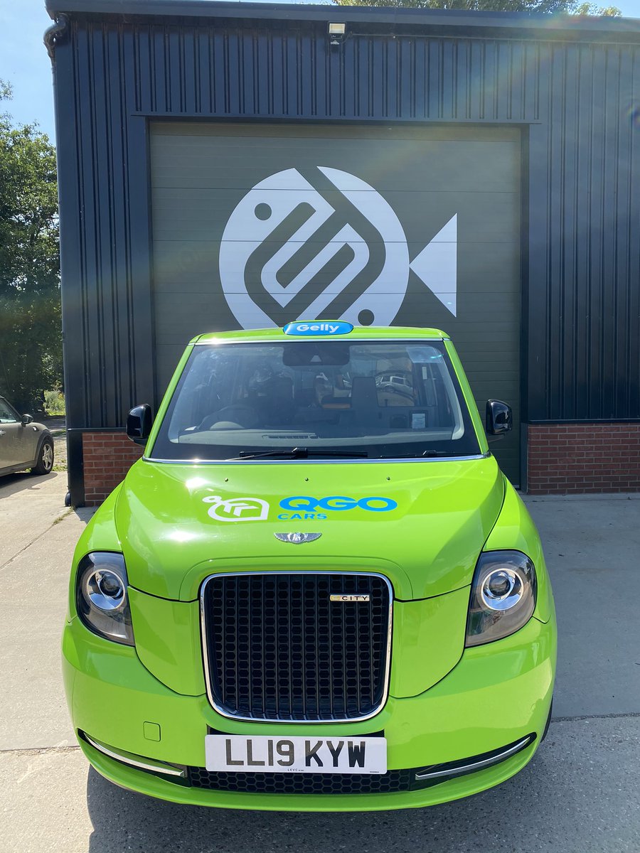 Soon to be on the road....first electric taxi wrap for innovative new company @qgo_uk  #colchester #essex
#taxiwrap #electrictaxi #levc #eco #ecotransport #vehiclewrap #cabride #travelsafe #environmentallyfriendly