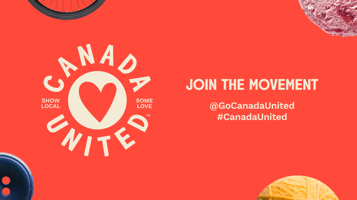 .<a href="/GoCanadaUnited/">Canada United™</a> is a movement that brings Canadians together to show their support for small businesses. Essential to our economy &amp; community, these businesses need our help now more than ever. Join the movement &amp; show local some love. bit.ly/2ZQDlfD #CanadaUnited