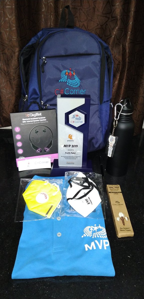 Just got CsharpCorner MVP award. Thank you  <a href="/CsharpCorner/">C# Corner</a> for the opportunity.