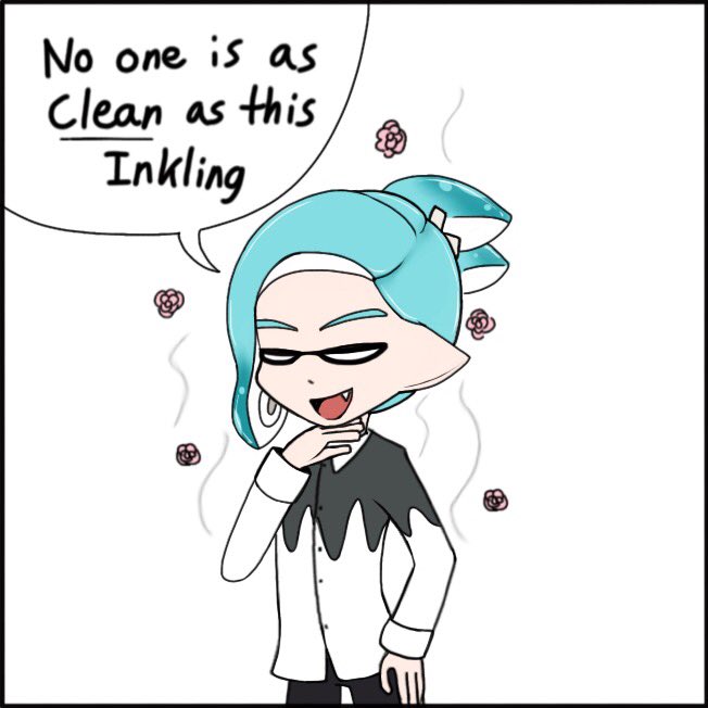 KatKitCat's tweet photo. Do you guys ever meet that one person that puts on a lot of perfume/deodorant to a point it really stinks? 
Yeah, I headcanon Inkfall to be like those people.
——
 #コロイカ #splatooncoroika
#splatoonmanga #splatooninkfall #splatoonhalfrim https://t.co/3wtC6eF6Ca