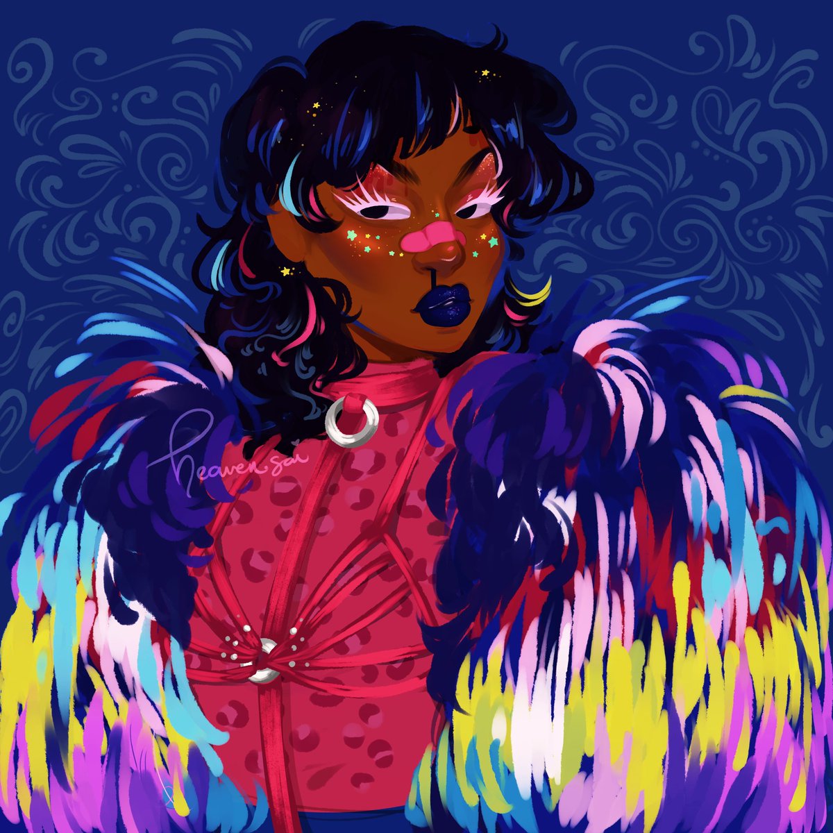 heavyhandedhex's tweet photo. she's sick and she's fierce and she's cocky 🔥 @SheaCoulee

#AllStars5 #TeamShea #TeamSheaCoulee #artph #artistsontwitter https://t.co/BEeQyo3Jj9