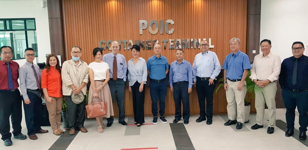 POICLDU's tweet photo. Chairman of POIC Sabah SB, Senator YB Datuk Dr Donald Mojuntin, recently appointd to th position, visitd #POICLDU over th last 2days. Purpose of th visit ws to better understand th status of devlpmt, esp. th integratd port facilities whc is poisd to handle cargo fr arnd th world. https://t.co/M6J0NWexpv