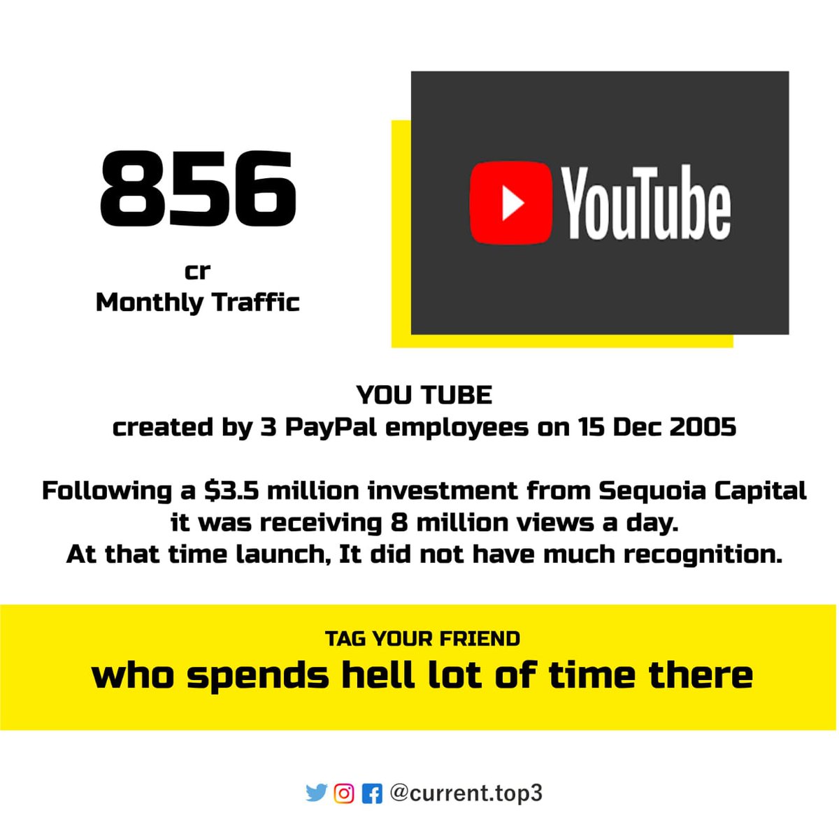 currenttop3's tweet photo. YouTube 📱🎥📷
Follow @currenttop3
#youtube #subscribe #google #bigdata #wifi #jio #data #facebook #video #share #carryminati #technical #notification #subs #followback #content #cringe #old #oldisgold #education #spread #viral #creator #ashishchanchlani #bbkivines #first #mover https://t.co/CGlrRnzw8I