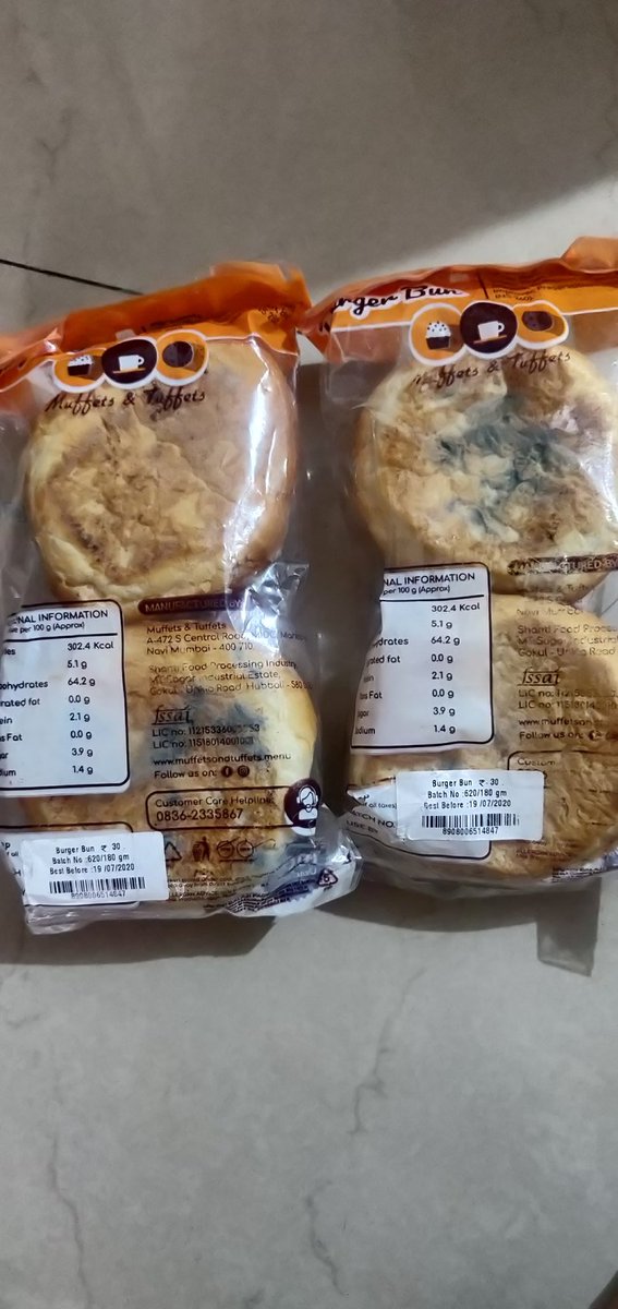 Tejasvikhot's tweet photo. Dear @JioMart 
You have delivered my order on 20th July with the burger buns that expired on 19th July.
We are already annoyed with Corona, I don't need food poisoning! 
#jiomart_support @JioMart_Support  I need your support! https://t.co/sDoAMvXfvR