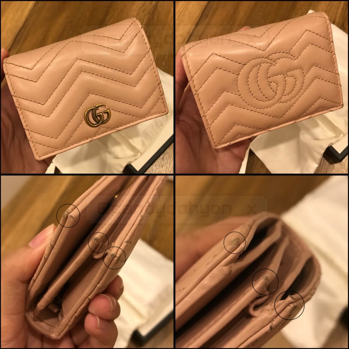 candydohyon_x's tweet photo. 💥SALE💥
— 💗 GG Marmont Card Case Wallet 
(light pink) ราคาเต็มประมาณหมื่นสี่
ขาย 6,900฿ 💗

อุปกรณ์ครบ ถุงกระดาษ/กล่อง/ถุงผ้า
ซื้อเองจากช้อป king power ค่ะ

สภาพใช้งาน ตรงมุมสีลอกตามที่วงในภาพ
ใบเล็กแต่จุมาก ใส่บัตรได้10+ใบ

💌สนใจ DM ค่ะ

#gucciwallet #แบรนด์เนมมือสอง https://t.co/00E4XNvtkC