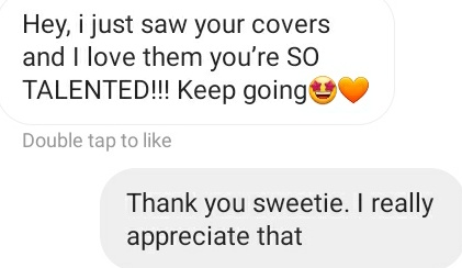 devonlovemusic's tweet photo. You guys seriously make my life!!! Fans busy being cute I see!!! I do read through everyone's comments and I see everything 🥰 #commentssection #thecovers #music #devonlovemusic #devonlove https://t.co/x5qERRM6Kg