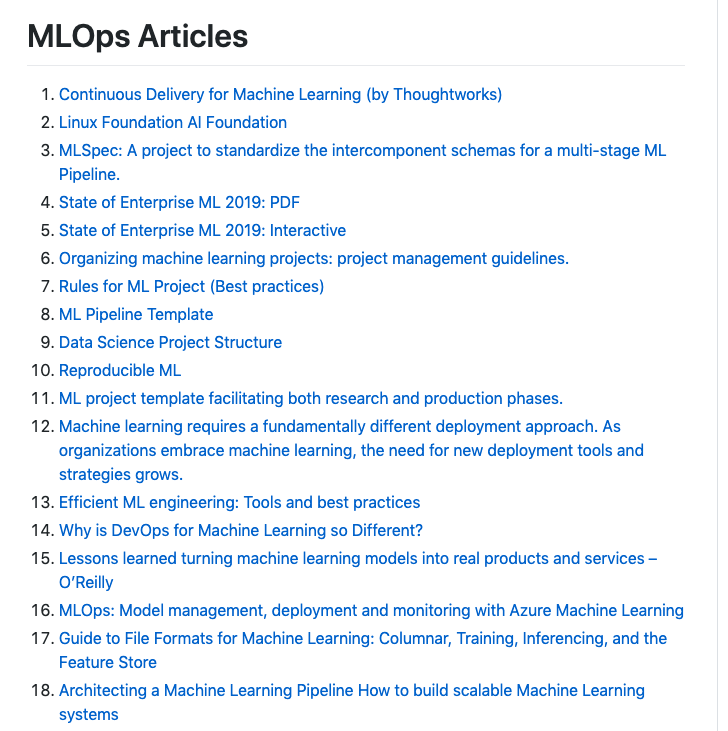 This repository on ML operations has free talks, books, papers and more: bit.ly/MLops

developed by <a href="/visenger/">ÐR. VISΞNGΞRIYΞVΛ</a>

#WednesdayMotivation #WednesdayWisdom #ML #MLOps