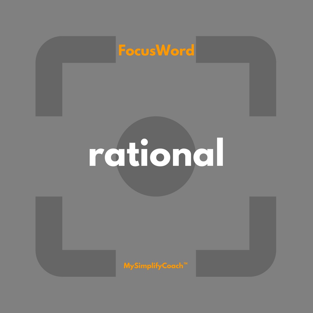 MySimplifyCoach's tweet image. Focus on whatever you do or think with this positive Word in mind and experience how this can change your day --- rational ---
#mysimplifycoach #mysimplifyword #rational