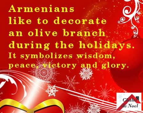 #Armenians #Christmas #tradition includes an olive branch...