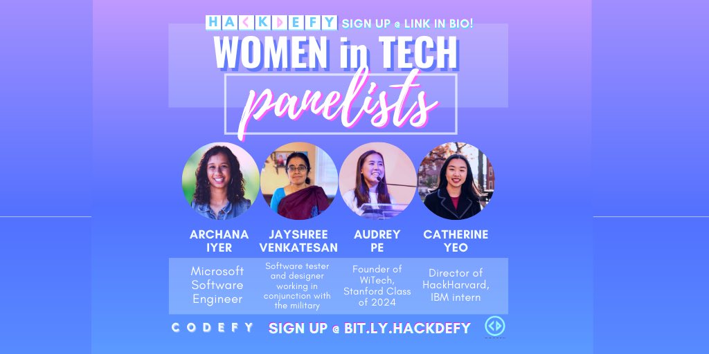 codefycs's tweet photo. Get exclusive access to our highly qualified panelists - sign up for our free and beginner-friendly hackathon https://t.co/kTccwdeL84

#coding #java #python #webdev #MachineLearning #100daysofcode #girlsinstem #job #internship #professional #womeninstem #girlswhocode #programming https://t.co/lEmzLBSxMh