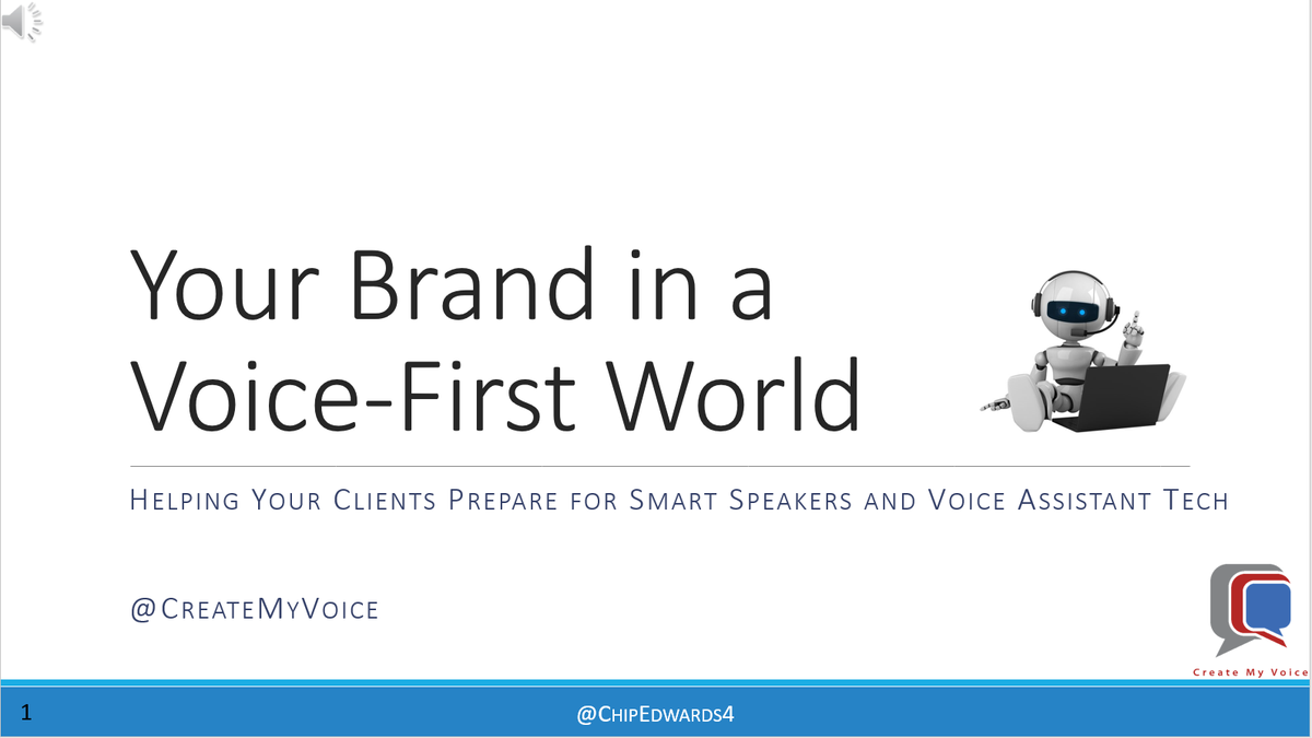 ChipEdwards4's tweet image. Love'm or Hate'm, voice platforms (like Amazon Alexa) are growing, and while you may not use them, your audience does. So what does that mean for your brand? bit.ly/2CmQ0hL 
@CreateMyVoice
@ithemes