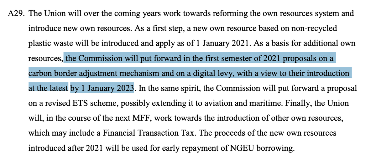 The current plan is to introduce draft legislation in 2021 "with a view to" adoption by 2023.NB the conditional language here. https://www.consilium.europa.eu/media/45109/210720-euco-final-conclusions-en.pdf