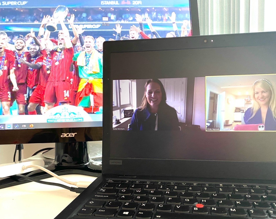 Whilst the first team prepare to be crowned Champions tonight at Anfield, 🏆 @SportsVenueBiz Katie McIntyre and I are busy planning the details for the @TheALSD ALSD International hosted at Anfield this October! alsdinternational.com  #hospitalityprofessionals